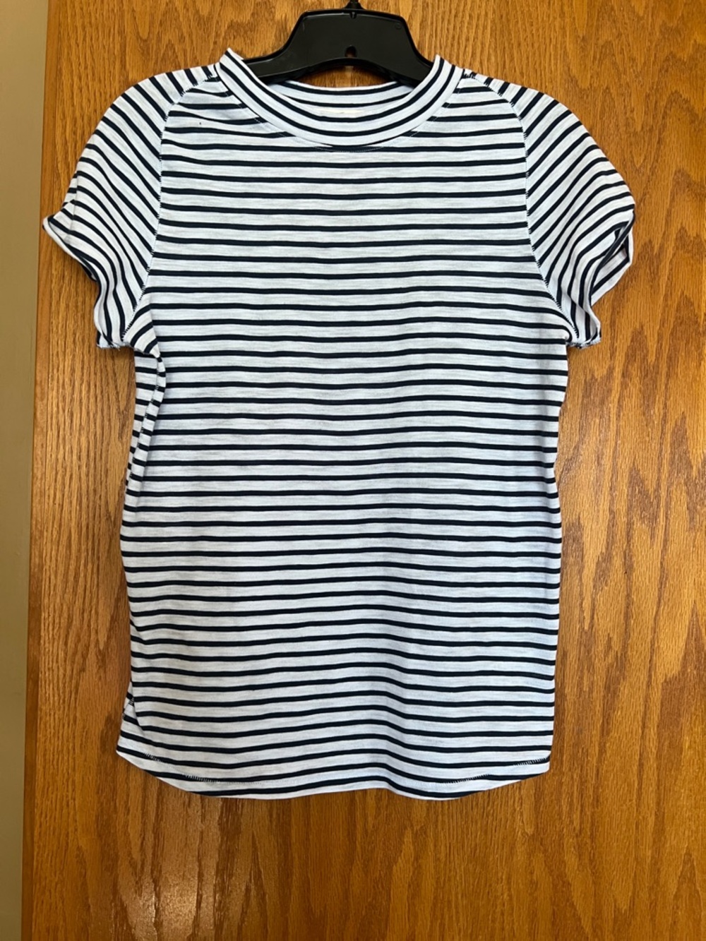 We The Free Black & White Striped Short Sleeve Tee
